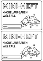 Vorschau - Arbeitsblätter - Knobel- und Sachaufgaben "Weltall" | MINI-HEFT MATHE KL.3-4 - Seite 2