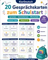 Vorschau - Aufgabenkarten - 20 Gesprächskarten zum Schulstart - Deckblatt