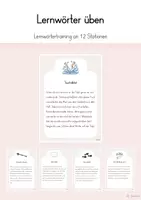 Vorschau - Bildkarten - Lernwörter üben (12 Stationen) - Deckblatt