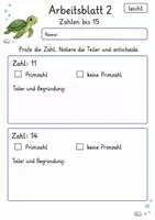 Vorschau - Arbeitsblätter - Primzahlen vorbereiten | Mathematik Klasse 4 | 10 Arbeitsblätter als PDF - Seite 2