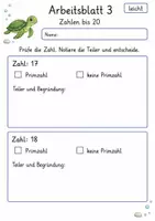 Vorschau - Arbeitsblätter - Primzahlen vorbereiten | Mathematik Klasse 4 | 10 Arbeitsblätter als PDF - Seite 3
