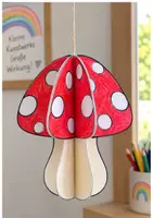 Vorschau - Mal- und Bastelvorlagen - 3D-Pilz basteln im Herbst | Kunst & Basteln Grundschule | Vorlagen & Anleitung | Klasse 2-4 - Seite 2