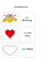 Vorschau - Spiele - Klaro DaZ & SU Rätsel Lies und Male der Muttertag + Wort-Bild-Karten - Seite 2