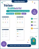 Vorschau - Spiele - Ferien Erzählwürfel Klasse 2/3 - Deckblatt