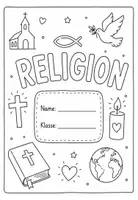 Vorschau - Arbeitsblätter - Deckblatt Religion - Ausmalbild für die Grundschule - Seite 2