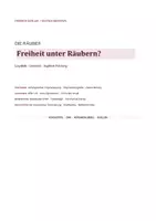 Vorschau - Arbeitsblätter - Schiller: Die Räuber – Freiheit unter Räubern? | Klausur + EWH - Seite 1