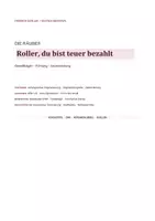 Vorschau - Arbeitsblätter - Schiller: Die Räuber – Roller, du bist teuer bezahlt | Klausur + EWH - Seite 1