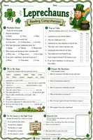 Vorschau - Arbeitsblätter - Leprechauns – Reading Comprehension - Seite 2