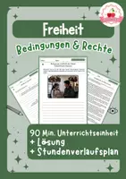 Vorschau - Stundenentwürfe - Bedingungen & Rechte der Freiheit | Klasse 7–9 - Deckblatt