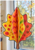 Vorschau - Mal- und Bastelvorlagen - 3D-Blätter basteln im Herbst | Kunst & Basteln Grundschule | Vorlagen & Anleitung | Klasse 2-4 - Seite 2