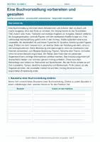 Vorschau - Arbeitsblätter - Arbeitsblatt Deutsch Klasse 6 – Eine Buchvorstellung vorbereiten und gestalten - Deckblatt