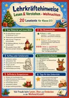 Vorschau - Arbeitsblätter - Lesen & Verstehen - Weihnachten - Klasse 2/3 - Seite 1