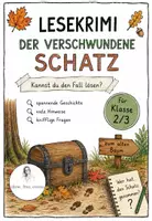 Vorschau - Arbeitsblätter - Lesekrimi Klasse 2-3: Der verschwundene Schatz - Deckblatt