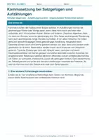 Vorschau - Arbeitsblätter - Arbeitsblatt Deutsch Klasse 6 – Kommasetzung bei Satzgefügen und Aufzählungen - Deckblatt