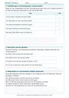 Vorschau - Arbeitsblätter - Arbeitsblatt Deutsch Klasse 6 – Kommasetzung bei Satzgefügen und Aufzählungen - Seite 1