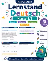 Vorschau - Arbeitsblätter - Lernstand Deutsch Klasse 2/3 - Deckblatt