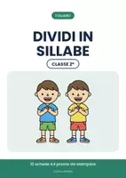 anteprima - Esercizi - 🔤 Dividi in sillabe: ortografia classe seconda, 10 schede - Pagina di copertina