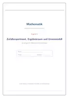 Vorschau - Arbeitsblätter - Zufallsexperiment & Ergebnisraum – Skript mit Lösungen Klasse 8/9 - Seite 1