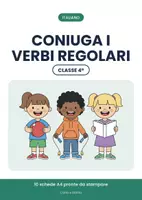anteprima - Esercizi - 📝 I verbi classe quarta: coniugazione dei verbi regolari - Pagina di copertina