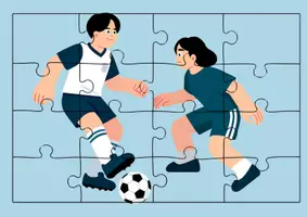 Vorschau - Stundenentwürfe - Puzzlelauf zum Thema Fußball - Seite 3