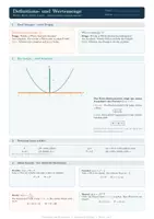 Vorschau - Arbeitsblätter - Einführung zu Definitions- und Wertemengen - Deckblatt