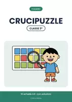 anteprima - Esercizi - 🧩 Crucipuzzle classe terza: giochi di parole, 10 schede - Pagina di copertina