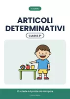 anteprima - Esercizi - 📝 Gli articoli determinativi: grammatica classe terza - Pagina di copertina