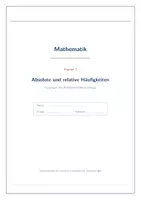 Vorschau - Arbeitsblätter - Absolute & relative Häufigkeiten – Skript mit Lösungen Klasse 8/9 - Seite 2