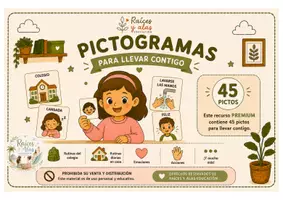 Vista previa - Refuerzo / NEE / Materiales de apoyo - Recurso premium PICTOGRAMAS - Portada