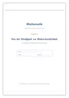 Vorschau - Arbeitsblätter - Gesetz der großen Zahlen & Wahrscheinlichkeit – Skript Klasse 8/9 - Seite 1