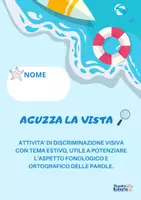 anteprima - Esercizi - AGUZZA LA VISTA - PAROLE DELL'ESTATE - Pagina di copertina