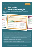 Vorschau - Stationenlernen - Lerntheke Kräfte und Energie Physik 6 - Deckblatt