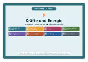 Vorschau - Stationenlernen - Lerntheke Kräfte und Energie Physik 6 - Seite 1