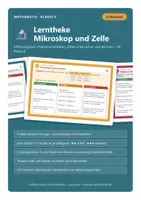 Vorschau - Stationenlernen - Lerntheke Mikroskop und Zelle Biologie 6 - Deckblatt