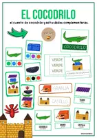 Vista previa - Manualidades / Dibujos para colorear - Cocodrilo - Tesoros Brillantes - Portada