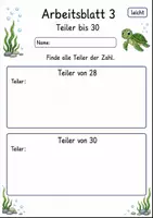 Vorschau - Arbeitsblätter - Teiler finden | Mathematik Klasse 4 | 10 Arbeitsblätter als PDF - Seite 3