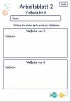 Vorschau - Arbeitsblätter - Vielfache finden | Mathematik Klasse 4 | 10 Arbeitsblätter als PDF - Seite 2