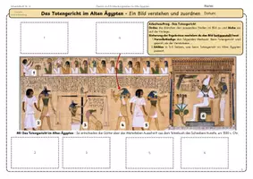 Vorschau - Arbeitsblätter - Das Totengericht im Alten Ägypten AB6 Bildanalyse Zuordnung - Seite 3