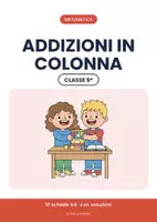 anteprima - Esercizi - 🧮 Addizioni in colonna classe quinta: 10 schede di calcolo - Pagina di copertina