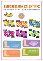 Vista previa - Juegos / Gamificación - Emparejamos calcetines - Tesoros Brillantes - Portada