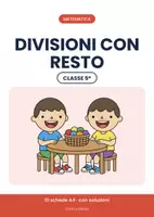 anteprima - Esercizi - 🧮 Divisioni con il resto classe quinta: 10 schede - Pagina di copertina