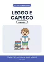 anteprima - Esercizi - 📖 Comprensione del testo classe quinta: 10 letture - Pagina di copertina