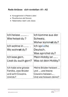Vorschau - Arbeitsblätter - A2-DaZ: sich vorstellen (Satzanfänge & Textverständnis) - Seite 2