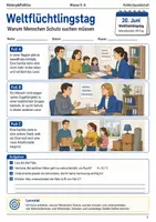 Vorschau - Arbeitsblätter - Weltflüchtlingstag Arbeitsblatt Klasse 5–6 - Deckblatt