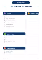 Vorschau - Lehrpläne/Lehrermaterial - Erste Schulwoche Lehrer Checkliste KOSTENLOS - Seite 3