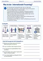Vorschau - Arbeitsblätter - Internationaler Frauentag Arbeitsblatt Klasse 5–6 - Seite 1