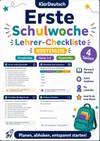 Vorschau - Lehrpläne/Lehrermaterial - Erste Schulwoche Lehrer Checkliste KOSTENLOS - Deckblatt