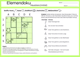 Vorschau - Arbeitsblätter - Elemendoku Haustiere in 3 Schwierigkeitsstufen - Seite 2