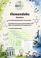 Vorschau - Arbeitsblätter - Elemendoku Haustiere in 3 Schwierigkeitsstufen - Deckblatt