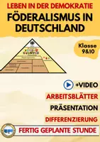 Vorschau - Arbeitsblätter - Föderalismus in Deutschland AB3 – Bund und Länder - Deckblatt